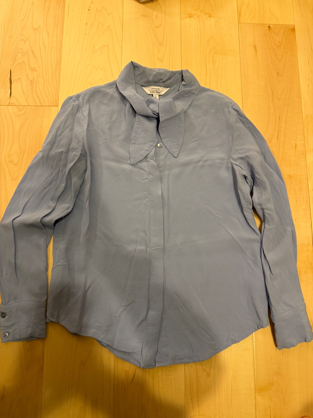 & Other Stories Pale Blue Button-Up Blouse